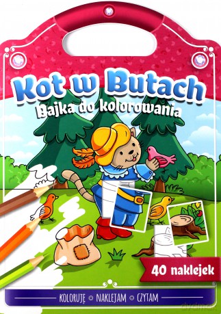 Bajka do kolorowania. Kot w butach [KSIĄŻKA]
