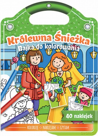 Bajka do kolorowania. Królewna Śnieżka [KSIĄŻKA]