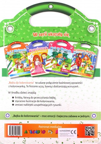 Bajka do kolorowania. Królewna Śnieżka [KSIĄŻKA]