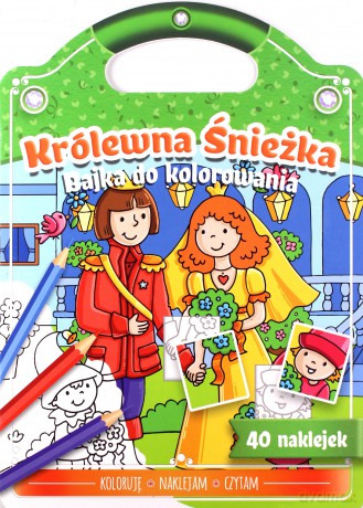 Bajka do kolorowania. Królewna Śnieżka [KSIĄŻKA]