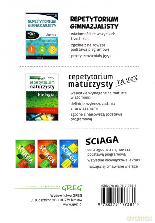 Biologia i chemia. Tablice [KSIĄŻKA]