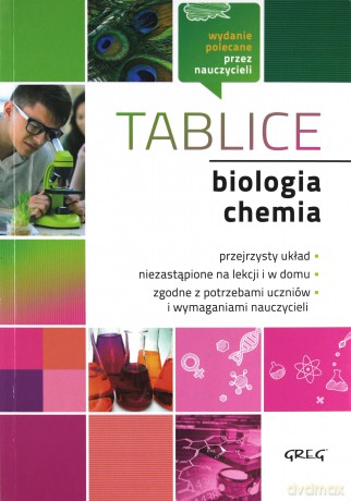 Biologia i chemia. Tablice [KSIĄŻKA]