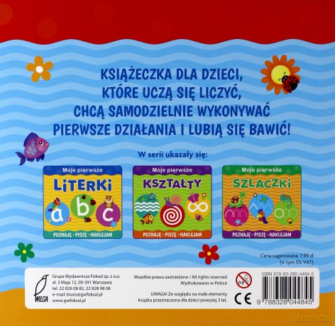 Cyferki. Poznaję, piszę, naklejam [KSIĄŻKA]