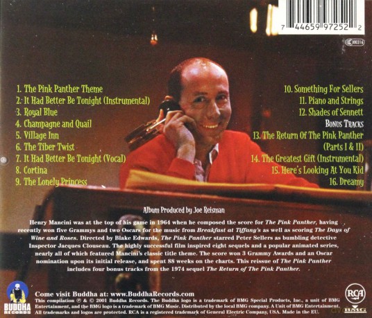 The Pink Panther soundtrack (Różowa Pantera) [CD]