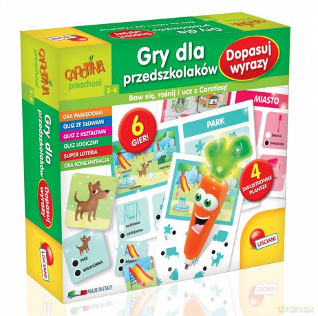 Gry dla przedszkolaków. Dopasuj wyrazy [GRA]