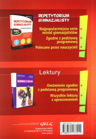 Język polski ściąga gimnazjum 2017 [KSIĄŻKA]