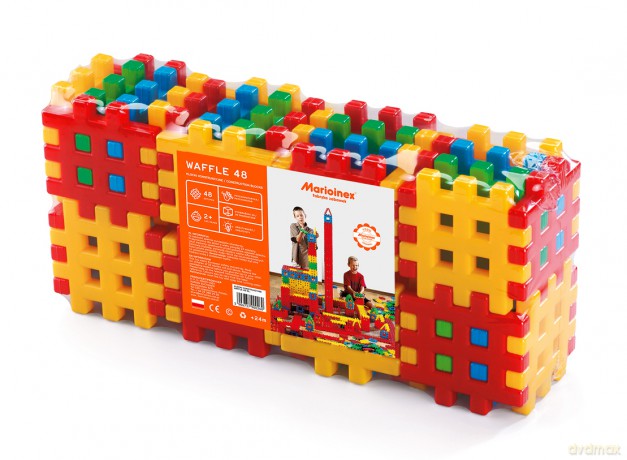 Klocki waffle konstrukcyjne 48 kostka [KLOCKI]