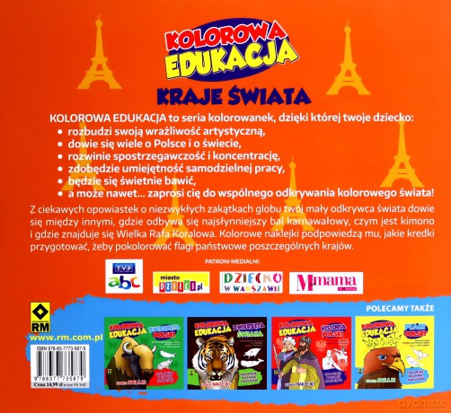 Kraje świata. Kolorowa edukacja - Anita Rejch [KSIĄŻKA]