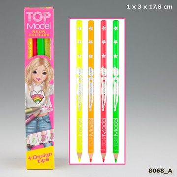Kredki Top model neon 4 kolory