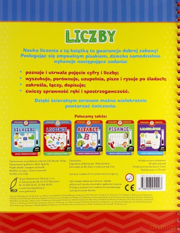 Liczby. Mazak i ścieralne strony [KSIĄŻKA]