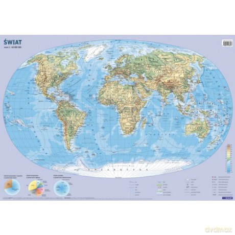 Mapa ścienna Świat 1:60 000 000