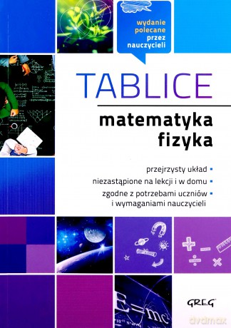 Matematyka i fizyka. Tablice [KSIĄŻKA]