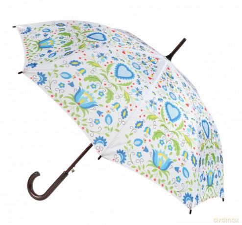 Parasol Folk Kaszuby duży biały