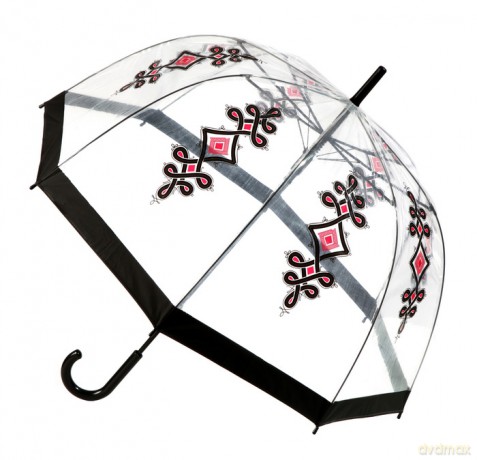 Parasol Folk Przeźroczysty parzenica