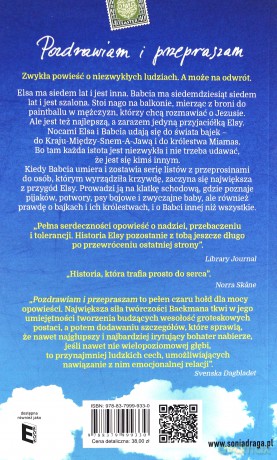 Pozdrawiam i przepraszam - Fredrik Backman [KSIĄŻKA]
