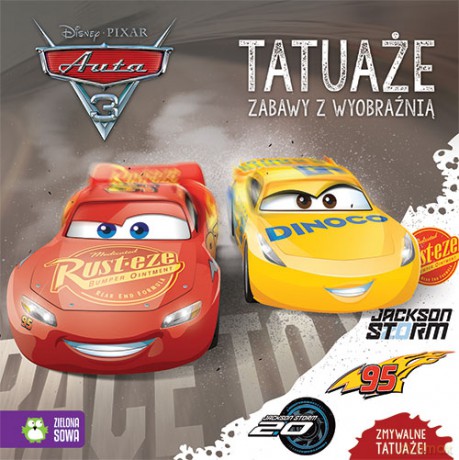 Tatuaże zabawy z wyobraźnią Auta 3 [KSIĄŻKA]