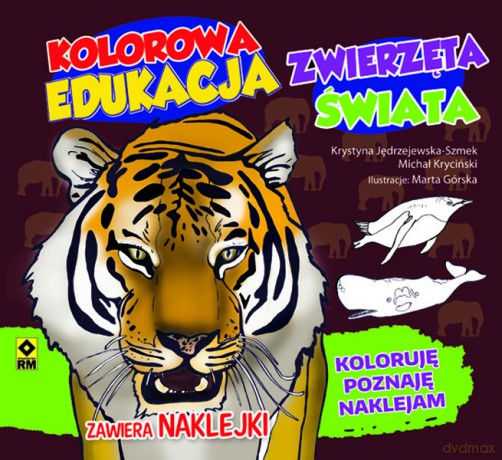 Zwierzęta świata. Kolorowa edukacja - Michał Kryciński [KSIĄŻKA]