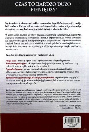 Zyskaj na czasie. Quick response manufacturing. Innowacyjna metoda zarządzania przedsiębiorstwem - Rajan Suri [KSIĄŻKA]
