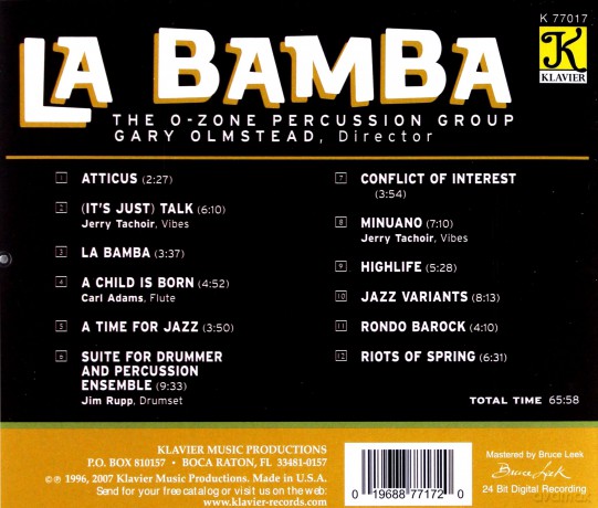 O-Zone Percussion Group: La Bamba [CD]