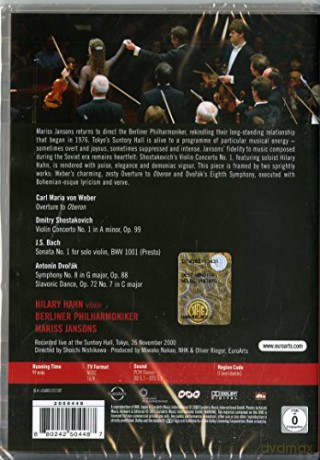 Hilary Hahn & Berliner Philharmoniker & Mariss Jansons: Euroarts - Beethoven: The Berliner Philharmoniker In Tokyo 2000 - Concert At Suntory Hall [DVD]