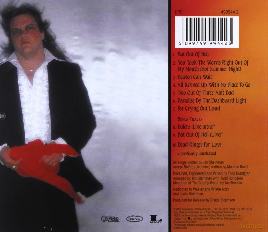 Meat Loaf: Bat Out Of Hell [CD]