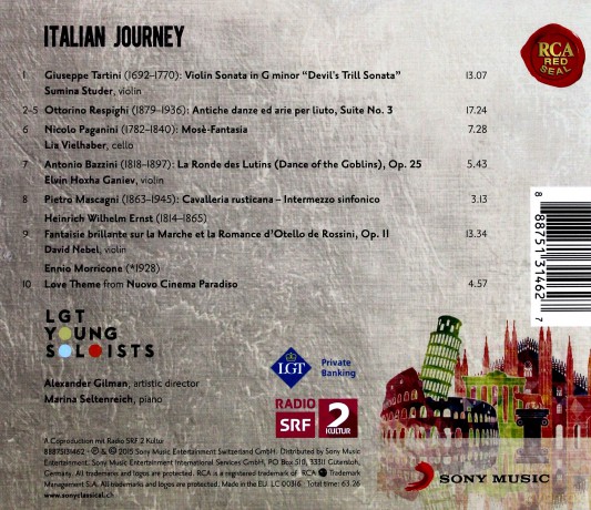 LGT Young Soloists: Italian Journey - Works for String Orchestra [CD]