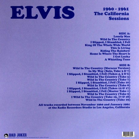 Elvis Presley: 1961 - The California Sessions [Winyl]