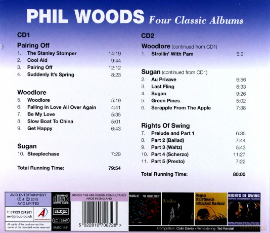 Phil Woods: 4 Classic Albums [2CD]