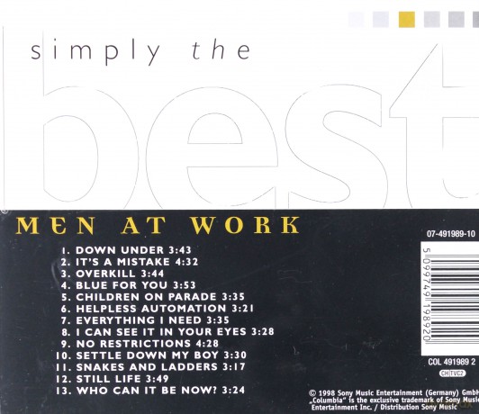 Men At Work: Simply The Best [CD]