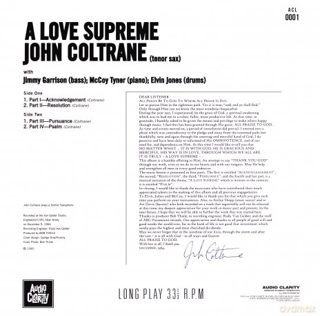 John Coltrane: A Love Supreme [Winyl]