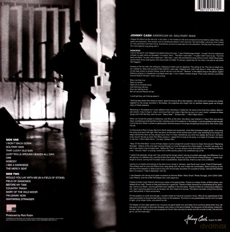 Johnny Cash: American Iii: Solitary Man [Winyl]