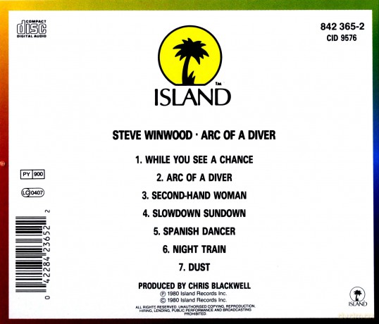Steve Winwood: Arc Of A Diver [CD]
