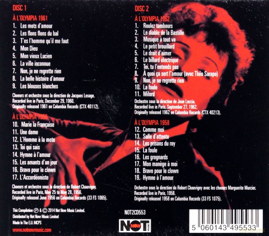 Edith Piaf: At The Paris Olympia [2CD]
