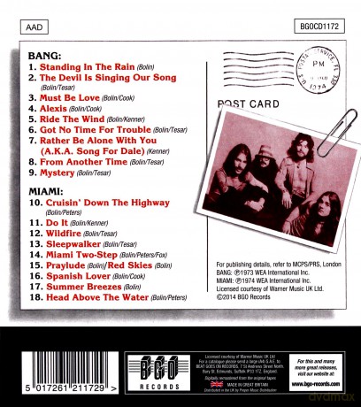 James Gang: Bang/Miami [CD]