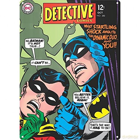 Batman: Batman Detective A3 Metal Wall Sign