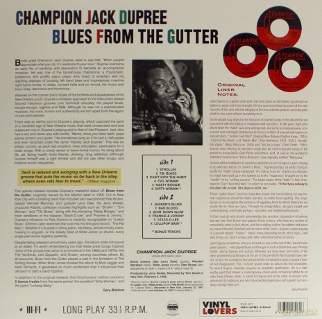 Champion Jack Dupree: Blues From The Gutter + 2 Bonus Tracks [Winyl]