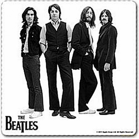 The Beatles: On White Photo