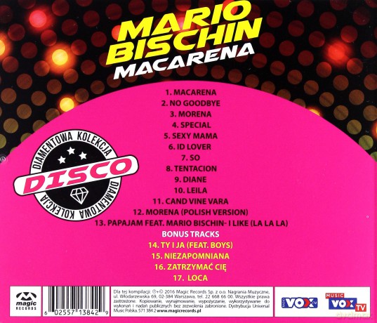 Mario Bischin: Diamentowa Kolekcja Disco Polo (Reedycja) [CD]