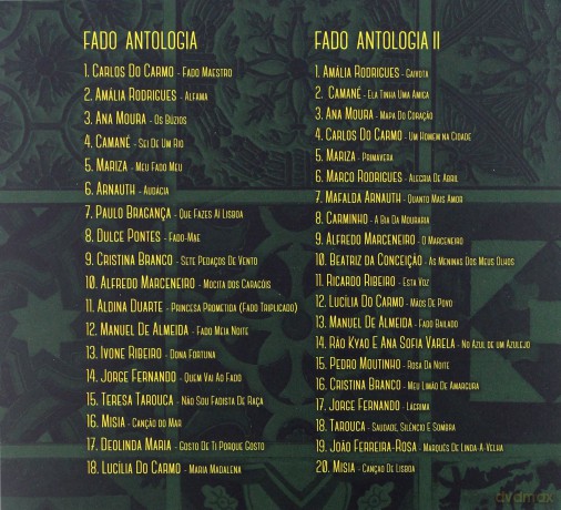 Fado Anthologia The Best Of 1 & 2 [2CD]