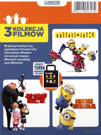 Jak Ukraść Księżyc / Minionki Rozrabiają / Minionki + Torba [2DVD]