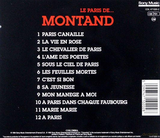 Yves Montand: Le Paris De ... Montand [CD]