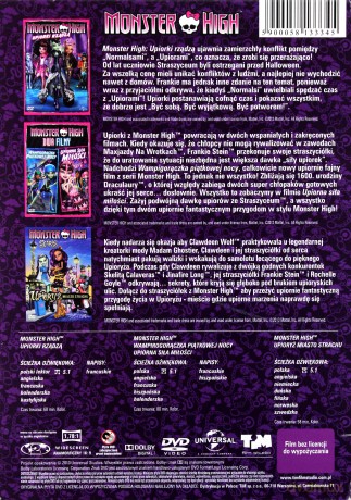 Monster High Pakiet (Upiorki, Double, Scaris) [3DVD]