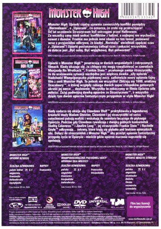 Monster High Pakiet (Upiorki, Double, Scaris) [3DVD]