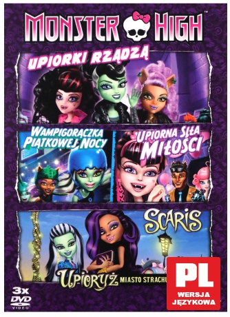 Monster High Pakiet (Upiorki, Double, Scaris) [3DVD]