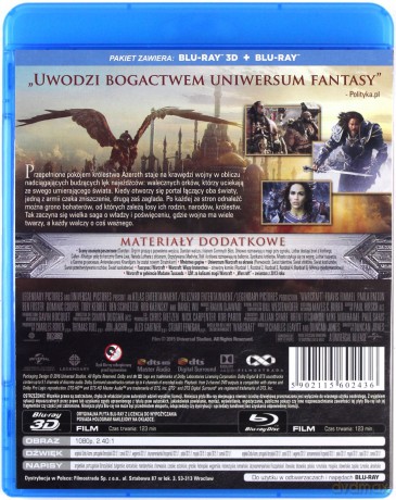 Warcraft: Początek [Blu-Ray 3D]+[Blu-Ray]+[KARTY]