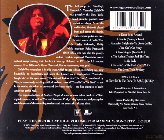 Mountain: Nantucket Sleighride [CD]