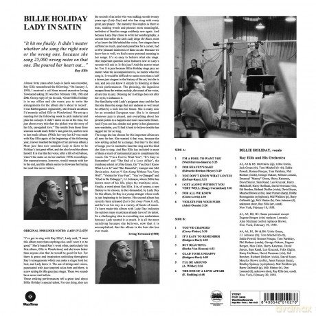 Billie Holiday: Lady In Satin [Winyl]
