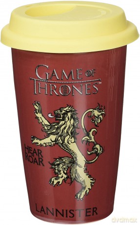 Game Of Thrones (Gra o Tron) Lannister Ceramic Travel Kubek