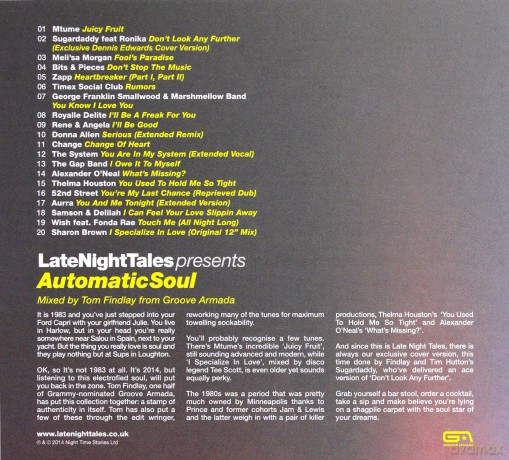 Late Night Tales Presents Automatic Soul [CD]