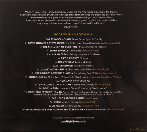 David Holmes: Late Night Tales: David Holmes [CD]